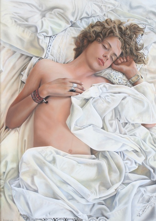 Safe Home from Roskilde, 2009 – Oil on Canvas, 98 x 126 cm – Ginny Page
